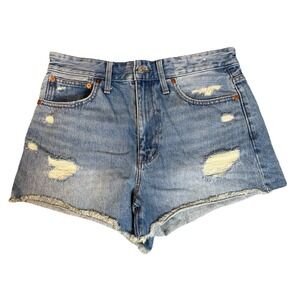 Madewell Relaxed Denim Shorts Women's Size 27‎ High Rise Cut Offs Daisy Dukes